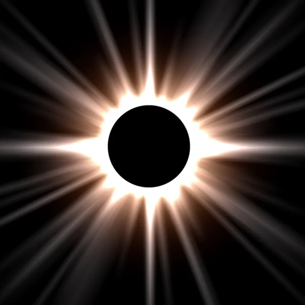 Éclipse abstraite du soleil — Photo