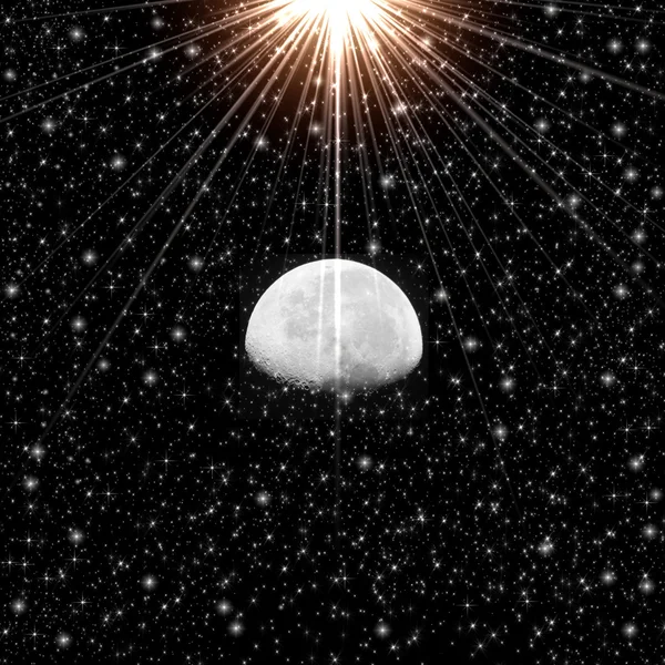 Абстрактная Луна — стоковое фото
