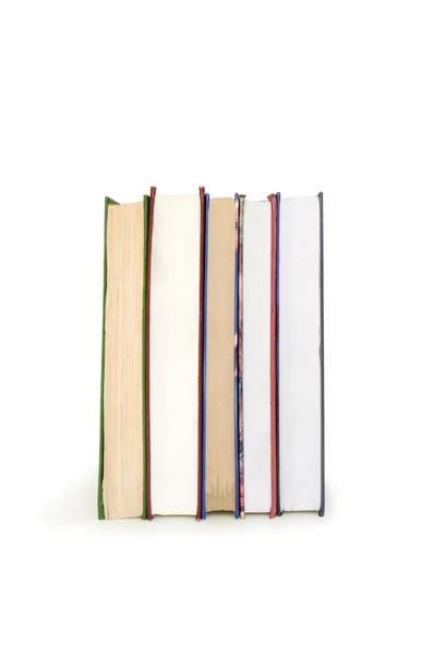 Libros aislados en blanco — Foto de Stock