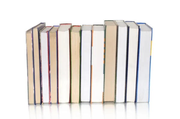 Libri isolati su bianco — Foto Stock