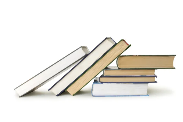 Βιβλία απομονωμένα σε λευκό — Φωτογραφία Αρχείου