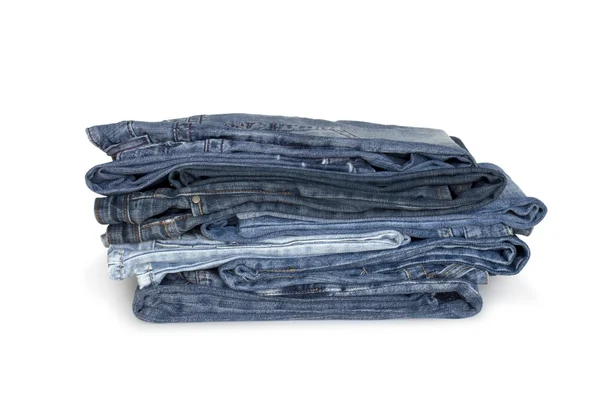 Paire de jeans isolés sur blanc — Photo