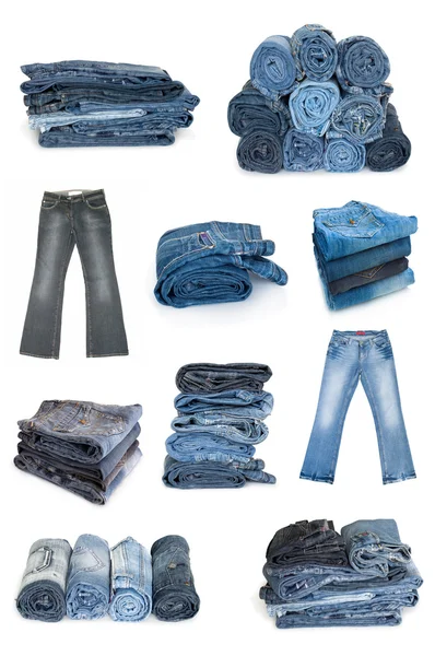 Coleção de jeans — Fotografia de Stock
