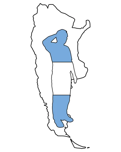 Argentinian salute — Stock Photo, Image