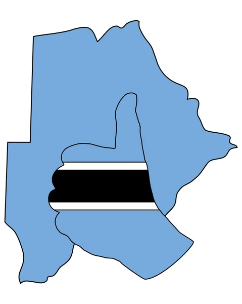Botswana-Handzeichen — Stockfoto