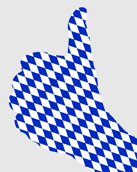 Segnale dito bavarese — Foto Stock