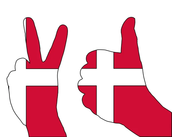 Sygnały ręczne duński — Zdjęcie stockowe