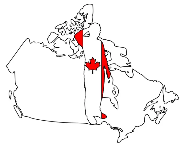 캐나다 경례 — 스톡 사진