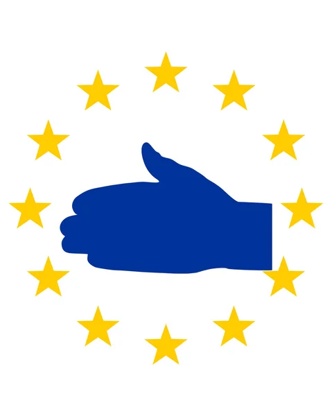 Europese handdruk — Stockfoto