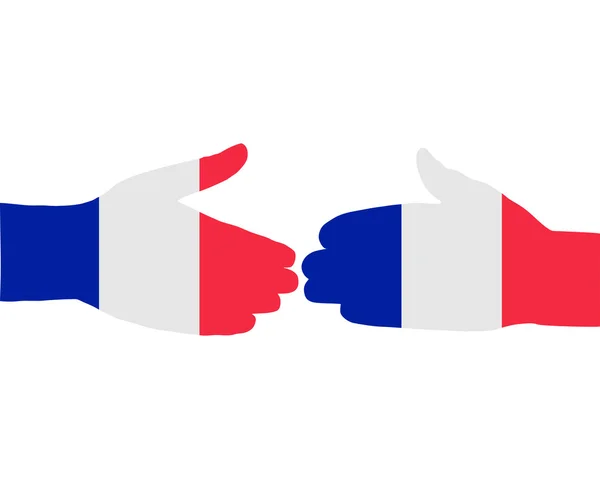 Jabat tangan Perancis — Stok Foto