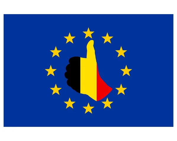 Belgický rukou signál — Stock fotografie