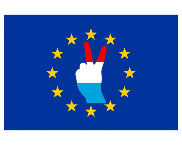 Luxemburger Handzeichen — Stockfoto