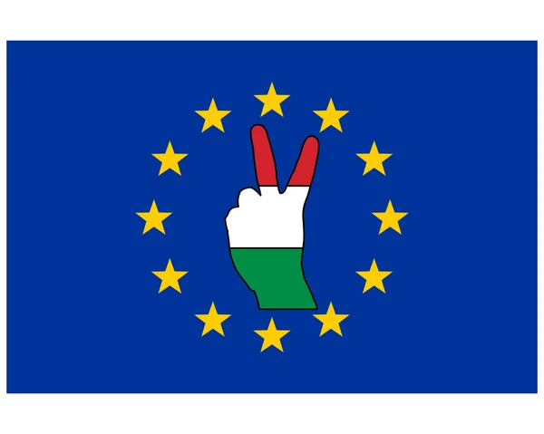 Ungarisches Handzeichen — Stockfoto
