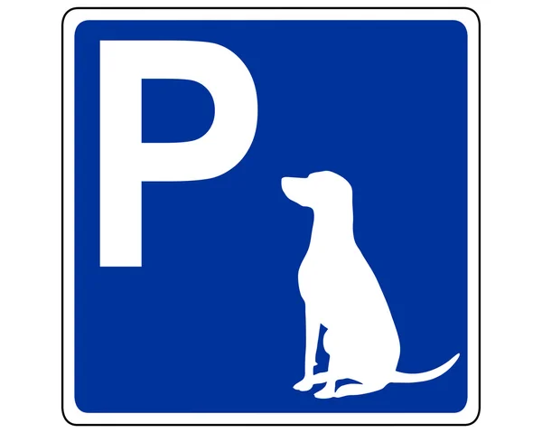 Panneau de signalisation pour chiens — Photo