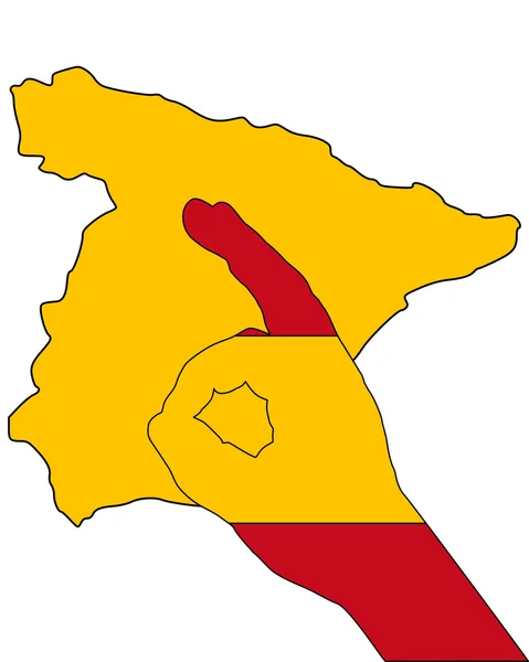 Ισπανική δάχτυλο σήμα — Φωτογραφία Αρχείου