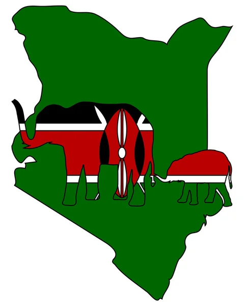 Kenya elephants — Stock Photo, Image