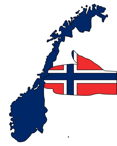 Добро пожаловать в Норвегию — стоковое фото