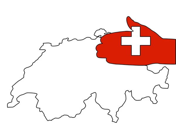 スイス連邦共和国へようこそ — ストック写真