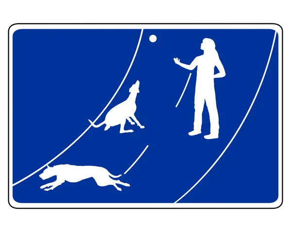 Πινακίδα για σκυλιά — Φωτογραφία Αρχείου