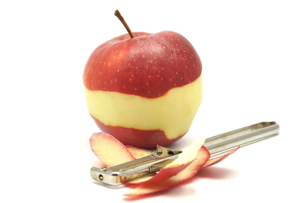 Peeling de manzana — Foto de Stock