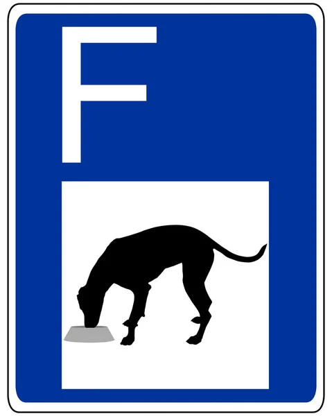 Traffic sign for dogs — Stock Photo, Image