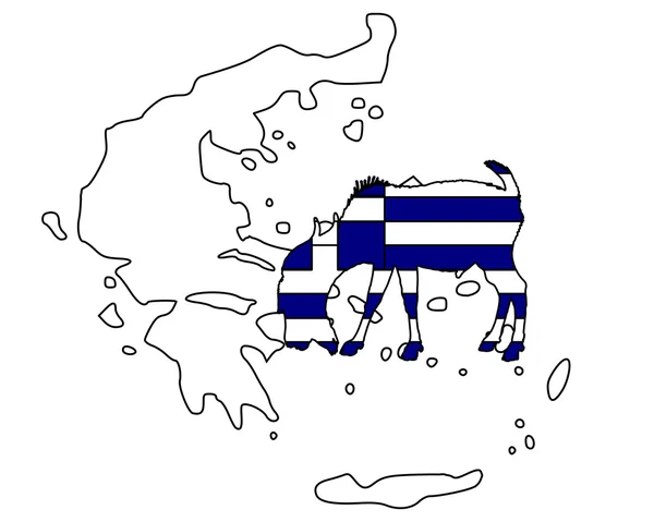 Греческая коза — стоковое фото