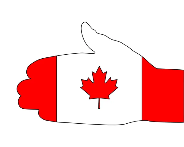 Aperto de mão canadense — Fotografia de Stock