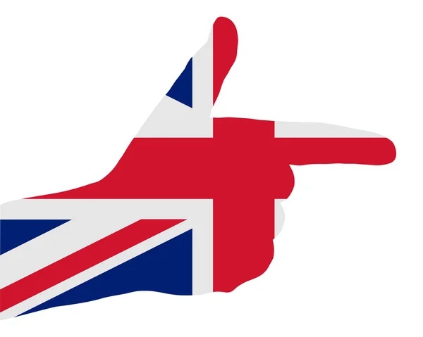 Βρετανική δάχτυλο σήμα — Φωτογραφία Αρχείου