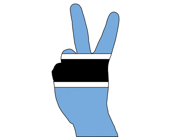 Botswana hand signal — Stock Photo, Image