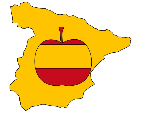 Apple espanhola — Fotografia de Stock