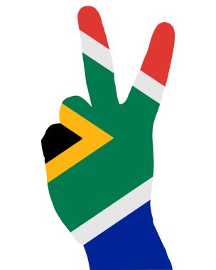 South African finger signal clipart