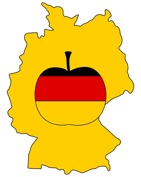 Немецкое Apple — стоковое фото