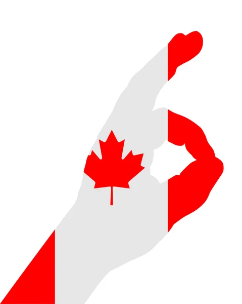 Semnal Deget Canadian — Fotografie, imagine de stoc