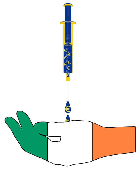 Європейських грошових вливань для Ірландії — стокове фото