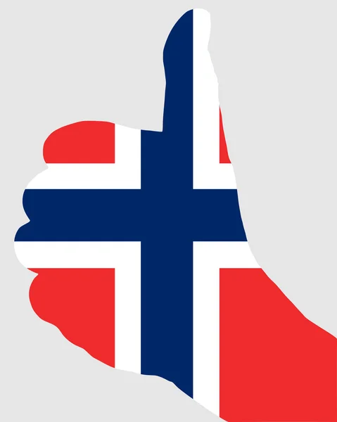 Segnale dito norvegese — Foto Stock