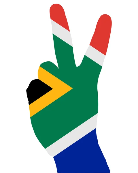 Südafrikanisches Fingersignal — Stockfoto