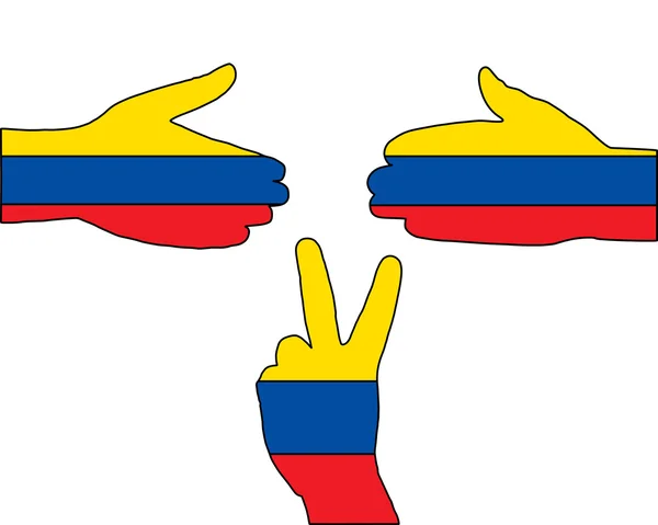 厄瓜多尔手信号 — 图库照片