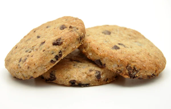 Choklad Fullkorn Cookies Vit — Stockfoto