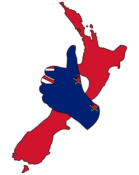 Нова Зеландія Рука Сигналу — стокове фото
