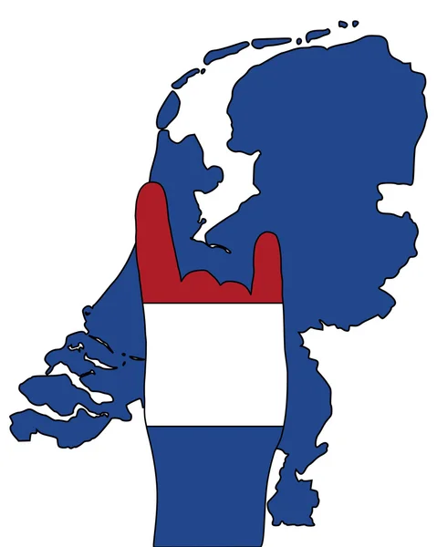 Holenderski palec sygnału — Zdjęcie stockowe