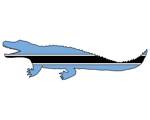 Crocodile du Nil Botswana — Photo