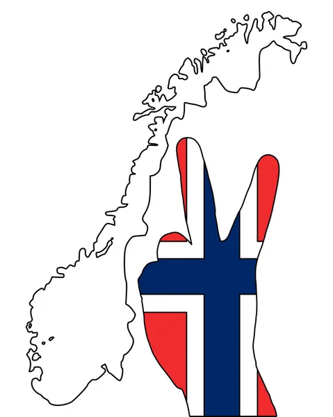 Norwegian Hand Signal — Stockfoto