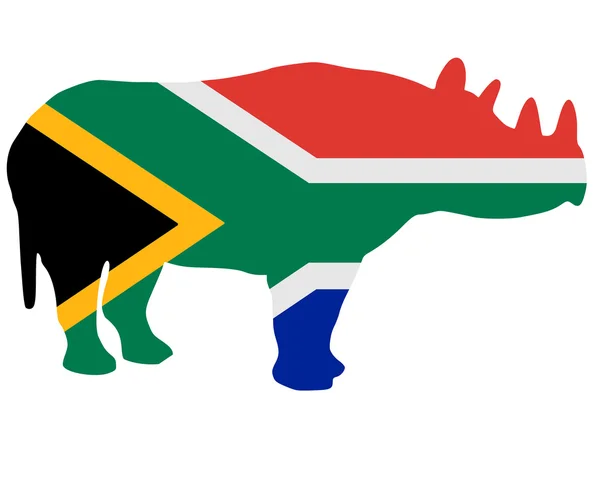 Southafrican rhino — Stock Photo, Image