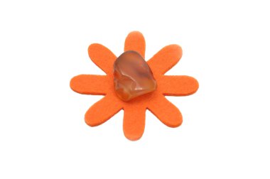 Carnelian on felt clipart