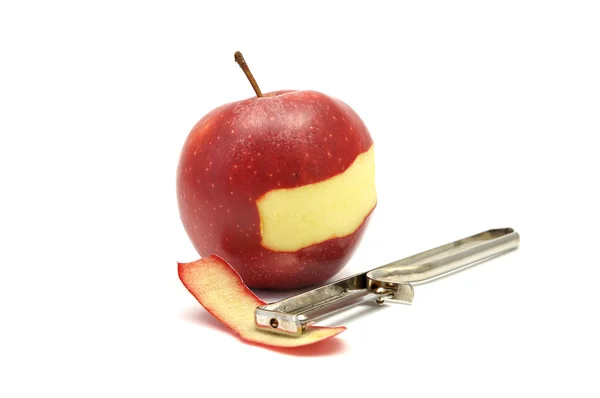 Peeling de manzana — Foto de Stock