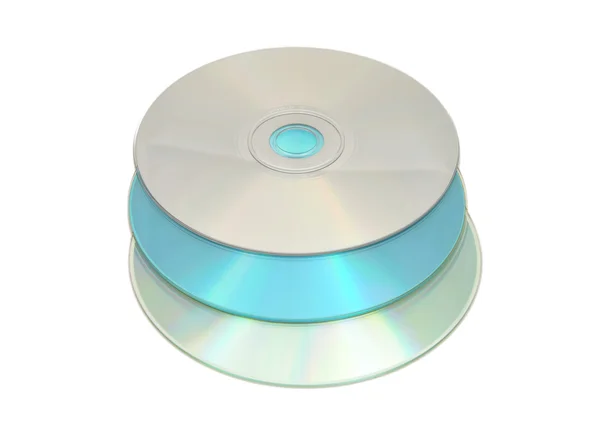 Detailed but simple image of compact disc — Stock Photo, Image