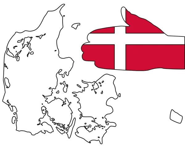 Välkommen till Danmark — Stockfoto