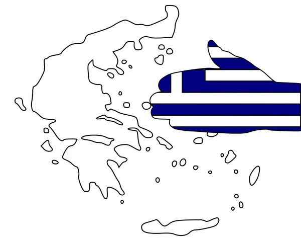 Καλώς Ήρθατε Στην Ελλάδα — Φωτογραφία Αρχείου