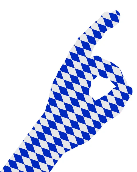 Beierse vinger signaal — Stockfoto