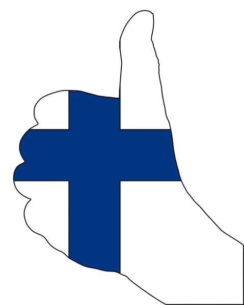 Finland Hand Signaal — Stockfoto
